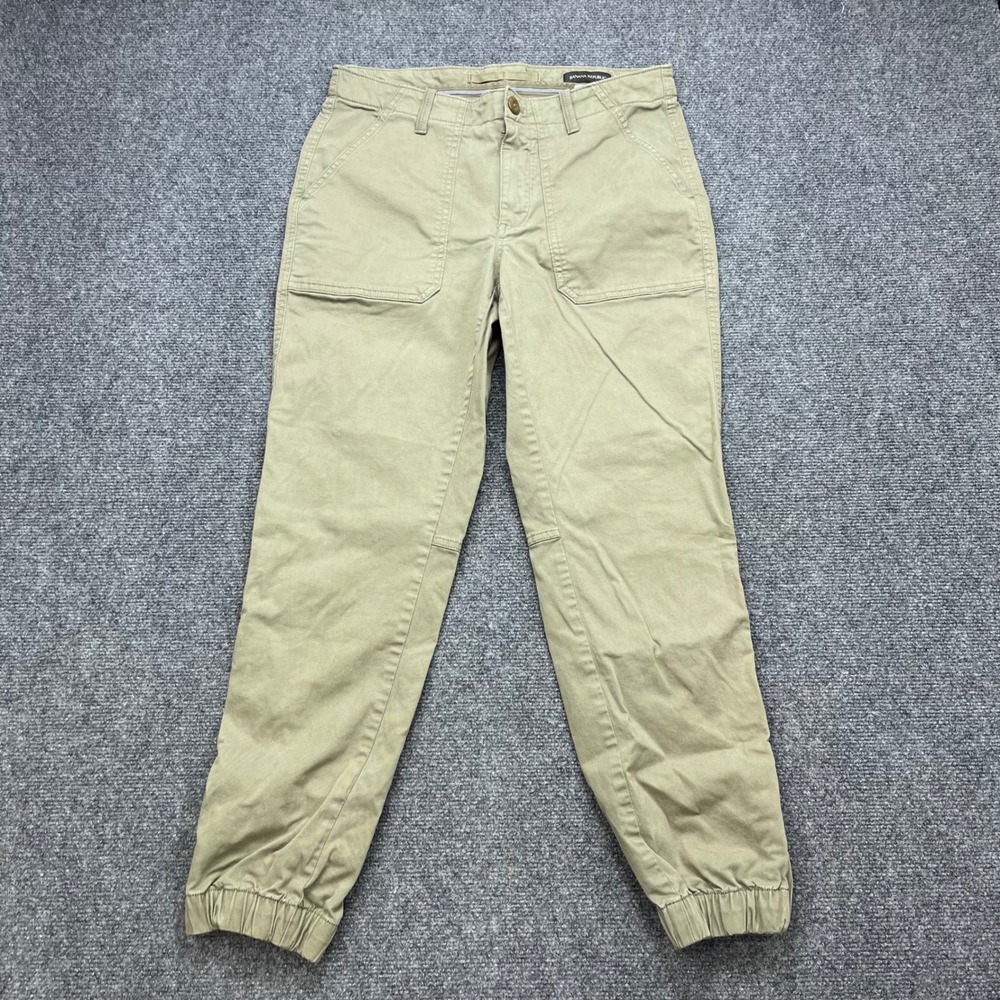 Banana Republic Utility Gorpcore Jogger Olive Green Ankle Zip Cargo Pants